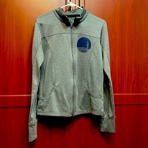 San FranPsycho zip up w/thumb holes in size Large